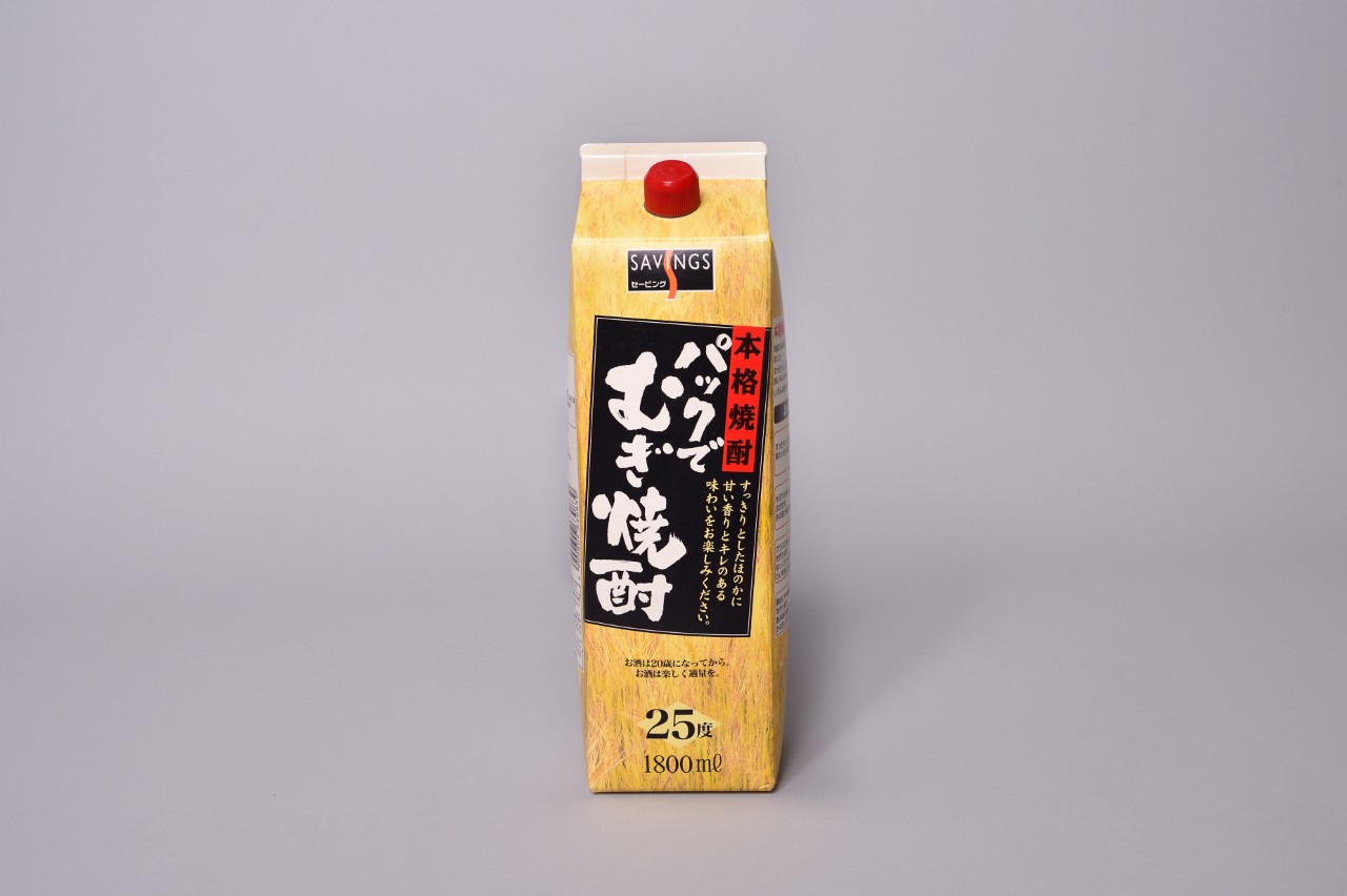 本格焼酎パックでむぎ焼酎
