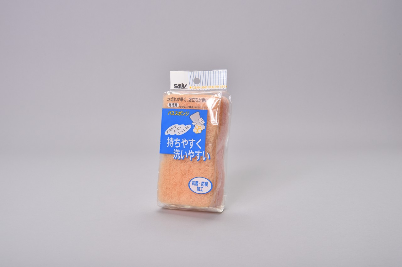 浴槽用持ちやすく洗いやすいバススポンジ