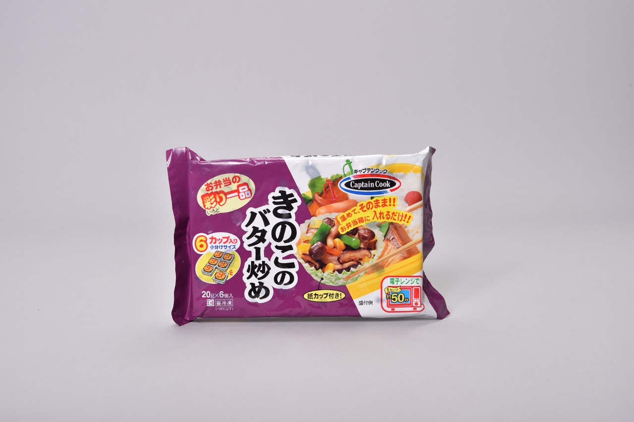 冷凍きのこのバター炒め